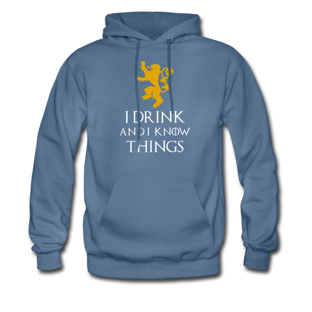 I drink and I know things Unisex Hoodie-Men's Hoodie | Hanes P170-Teelime | shirts-hoodies-mugs