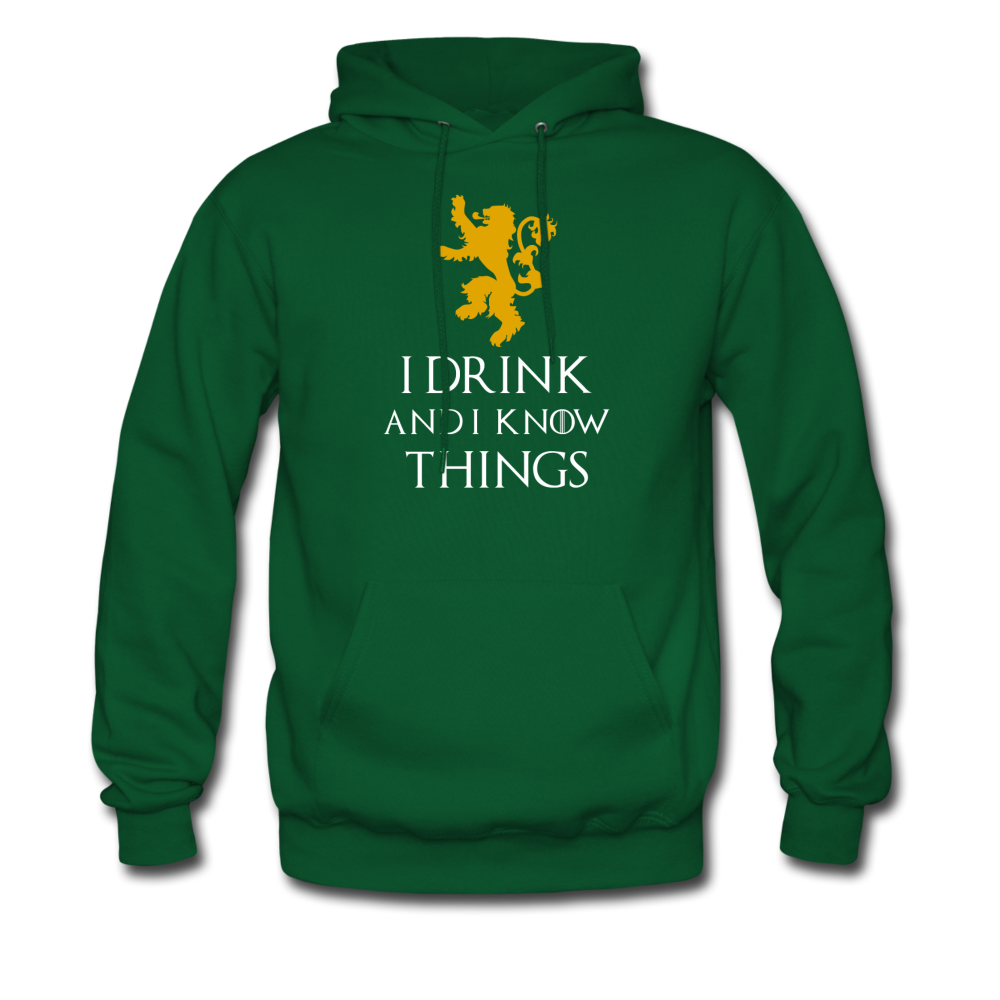 I drink and I know things Unisex Hoodie-Men's Hoodie | Hanes P170-Teelime | shirts-hoodies-mugs