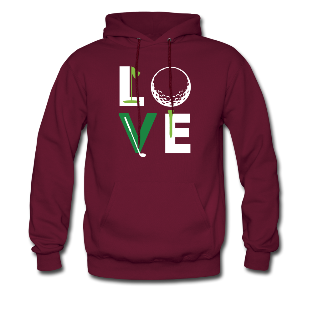 Golfer Love Unisex Hoodie-Men's Hoodie | Hanes P170-Teelime | shirts-hoodies-mugs