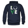 Golfer Love Unisex Hoodie-Men's Hoodie | Hanes P170-Teelime | shirts-hoodies-mugs