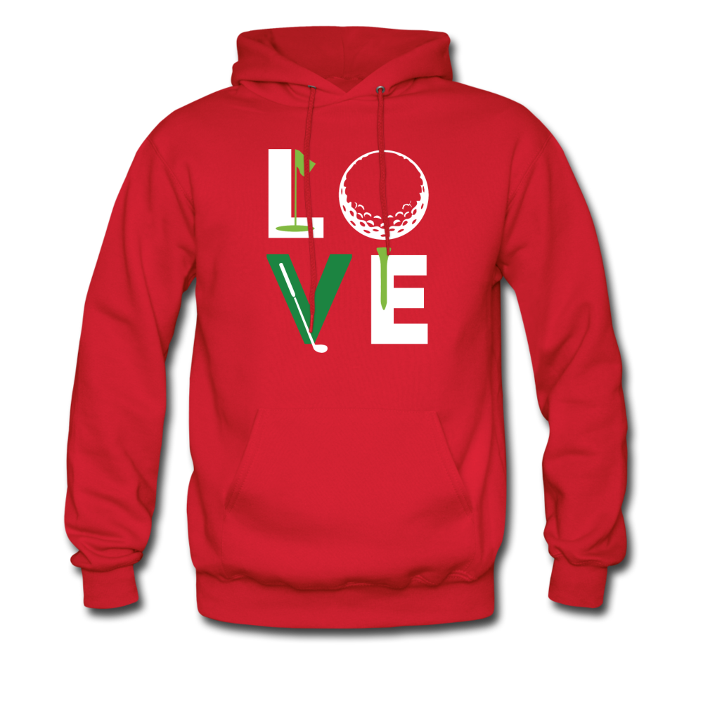 Golfer Love Unisex Hoodie-Men's Hoodie | Hanes P170-Teelime | shirts-hoodies-mugs