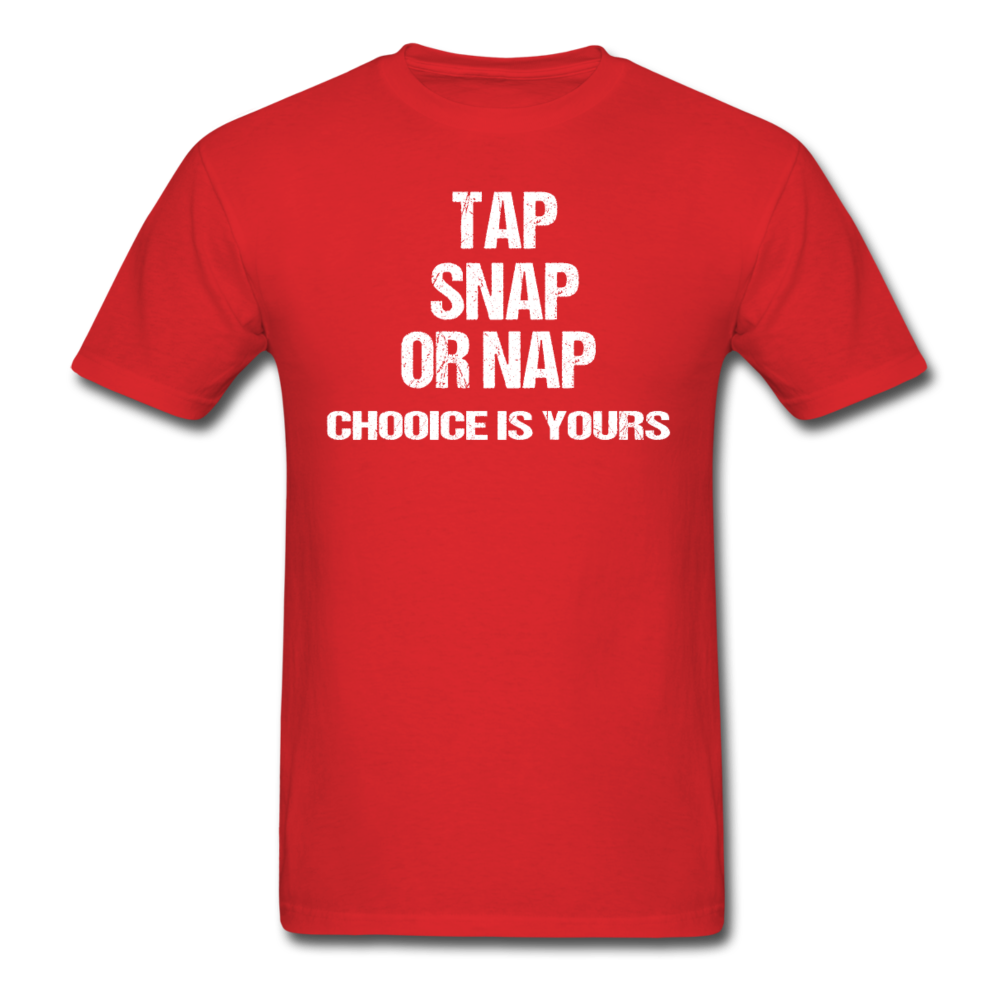 BJJ T shirts - Tap Snap or Nap Unisex Classic T-Shirt-Unisex Classic T-Shirt | Fruit of the Loom 3930-Teelime | shirts-hoodies-mugs