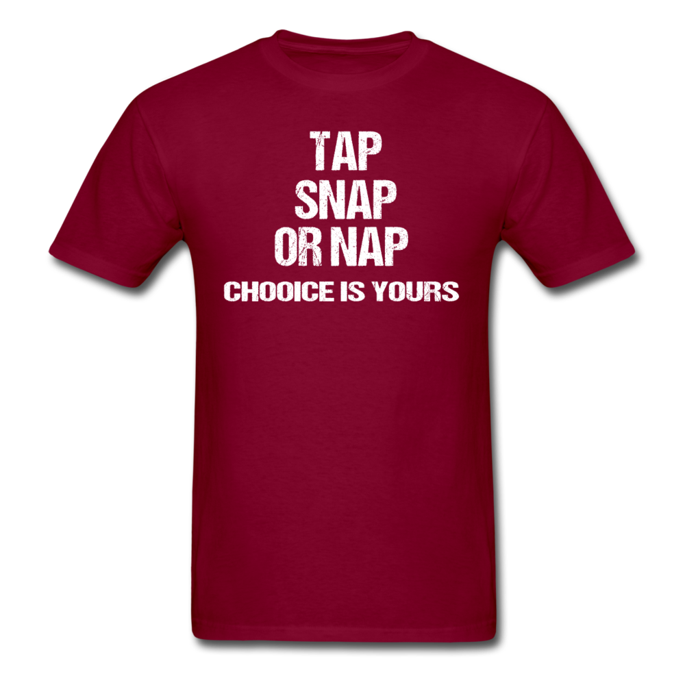 BJJ T shirts - Tap Snap or Nap Unisex Classic T-Shirt-Unisex Classic T-Shirt | Fruit of the Loom 3930-Teelime | shirts-hoodies-mugs