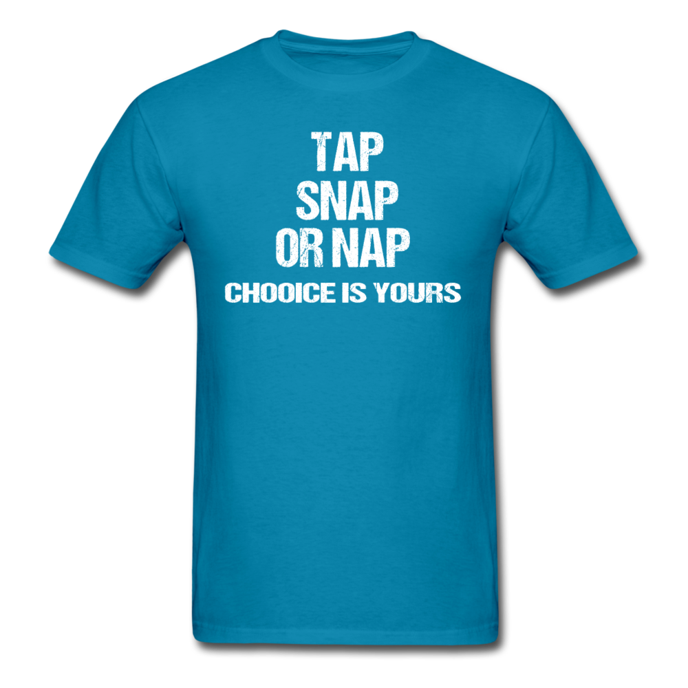 BJJ T shirts - Tap Snap or Nap Unisex Classic T-Shirt-Unisex Classic T-Shirt | Fruit of the Loom 3930-Teelime | shirts-hoodies-mugs