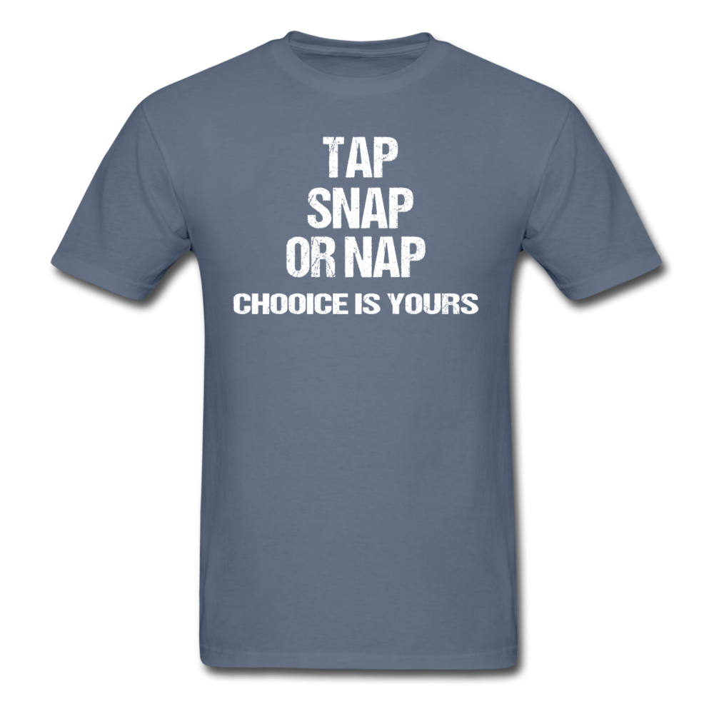 BJJ T shirts - Tap Snap or Nap Unisex Classic T-Shirt-Unisex Classic T-Shirt | Fruit of the Loom 3930-Teelime | shirts-hoodies-mugs