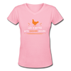Chicken Shirt - Life Is Better - Animal Lover Gift Women's V-Neck T-Shirt-Women's V-Neck T-Shirt | LAT 3507-Teelime | shirts-hoodies-mugs