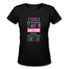 This is what an awesome Nurse Practitioner looks like Women's V-Neck T-Shirt-Women's V-Neck T-Shirt | LAT 3507-Teelime | shirts-hoodies-mugs