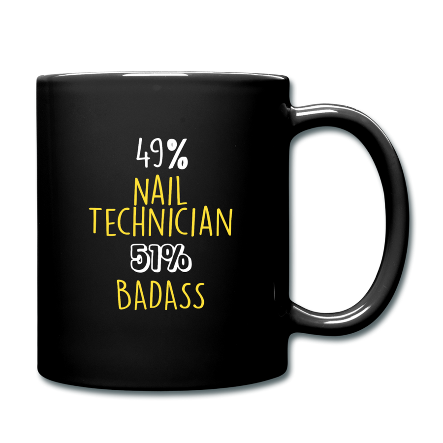 Nail Technician 49% Nail Technician 51% Badass Full Color Mug-Full Color Mug | BestSub B11Q-Teelime | shirts-hoodies-mugs