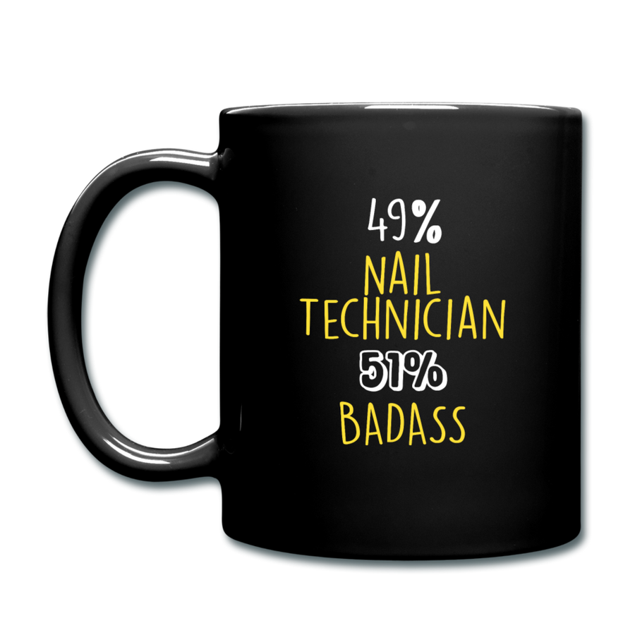 Nail Technician 49% Nail Technician 51% Badass Full Color Mug-Full Color Mug | BestSub B11Q-Teelime | shirts-hoodies-mugs