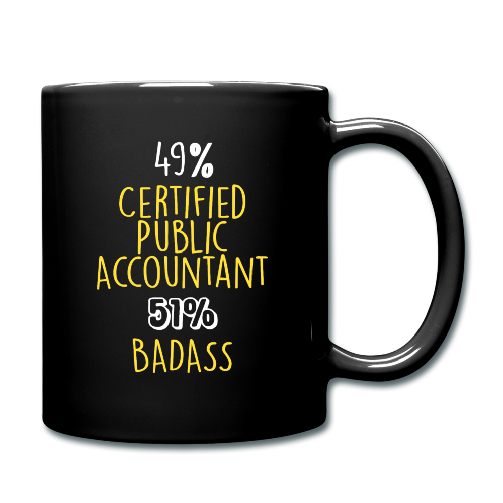 Certified Public Accountant 49% Certified Public Accountant 51% Badass Full Color Mug-Full Color Mug | BestSub B11Q-Teelime | shirts-hoodies-mugs