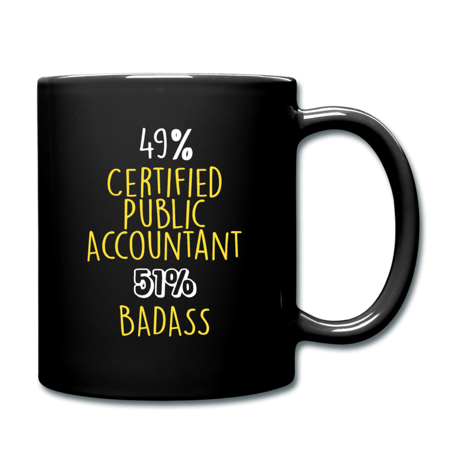 Certified Public Accountant 49% Certified Public Accountant 51% Badass Full Color Mug-Full Color Mug | BestSub B11Q-Teelime | shirts-hoodies-mugs