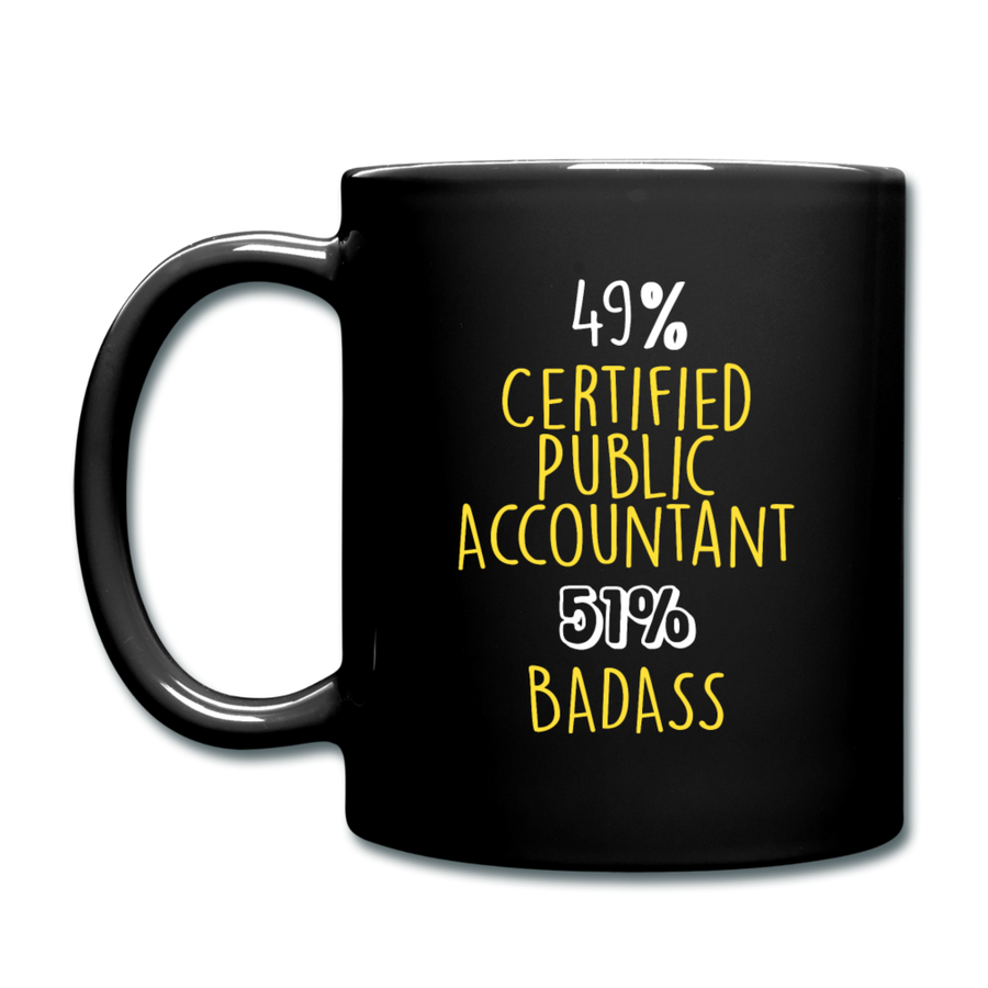 Certified Public Accountant 49% Certified Public Accountant 51% Badass Full Color Mug-Full Color Mug | BestSub B11Q-Teelime | shirts-hoodies-mugs