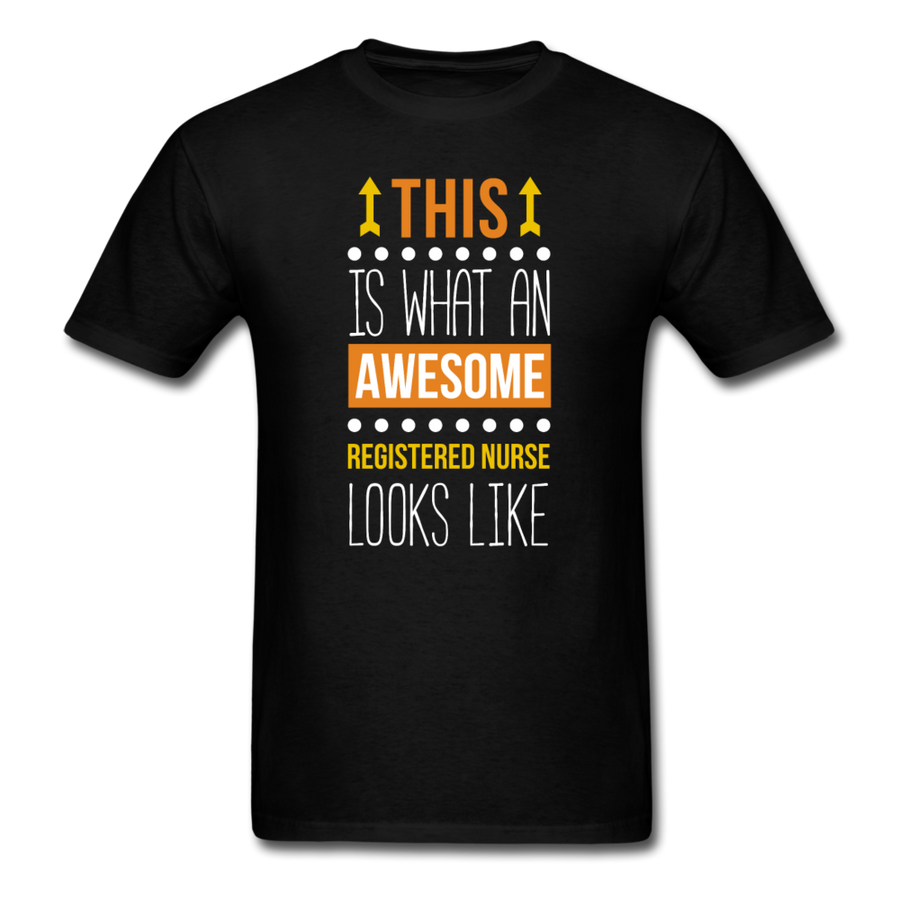 This is what an awesome Registered nurse looks like Men's T-Shirt-Unisex Classic T-Shirt | Fruit of the Loom 3930-Teelime | shirts-hoodies-mugs