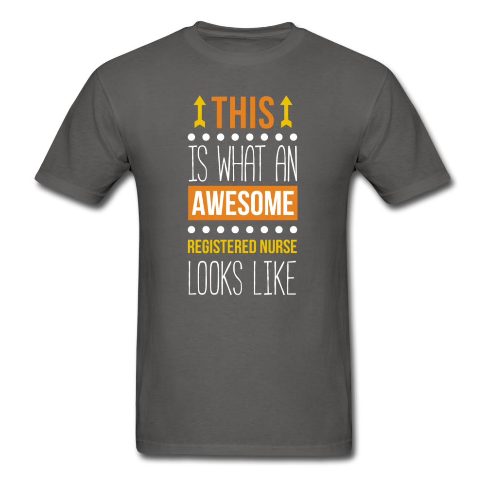 This is what an awesome Registered nurse looks like Men's T-Shirt-Unisex Classic T-Shirt | Fruit of the Loom 3930-Teelime | shirts-hoodies-mugs