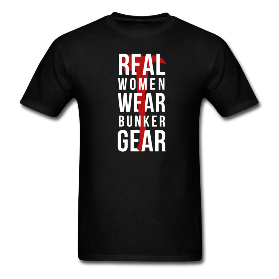 Real women wear Bunker Gear Men's T-Shirt-Unisex Classic T-Shirt | Fruit of the Loom 3930-Teelime | shirts-hoodies-mugs