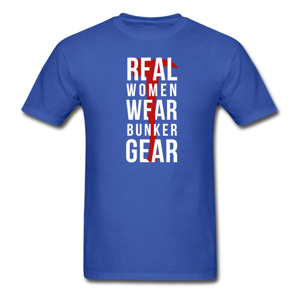 Real women wear Bunker Gear Men's T-Shirt-Unisex Classic T-Shirt | Fruit of the Loom 3930-Teelime | shirts-hoodies-mugs