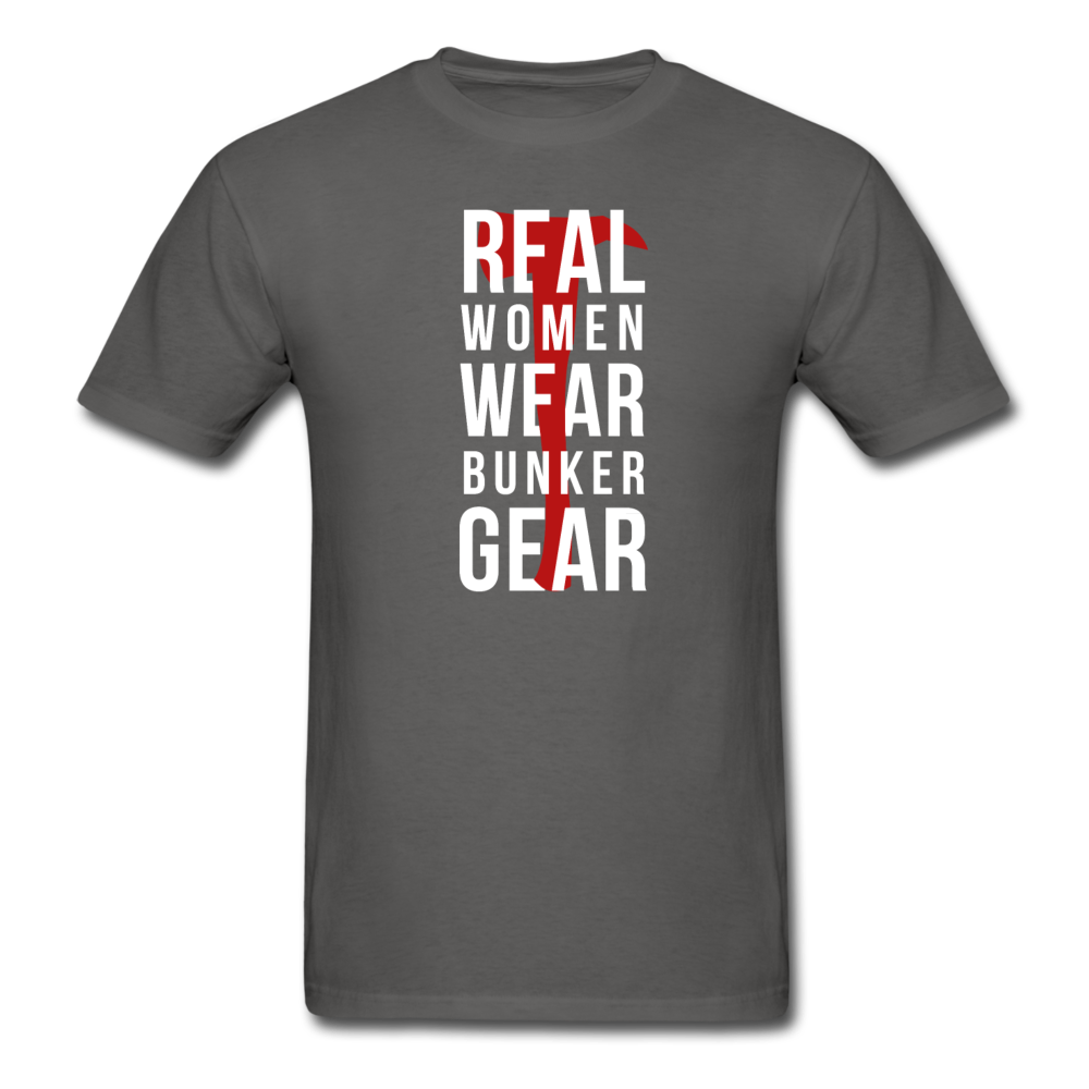 Real women wear Bunker Gear Men's T-Shirt-Unisex Classic T-Shirt | Fruit of the Loom 3930-Teelime | shirts-hoodies-mugs