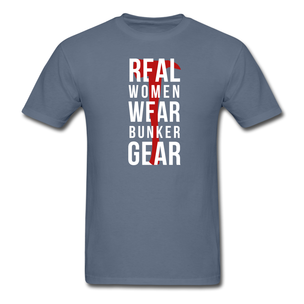 Real women wear Bunker Gear Men's T-Shirt-Unisex Classic T-Shirt | Fruit of the Loom 3930-Teelime | shirts-hoodies-mugs