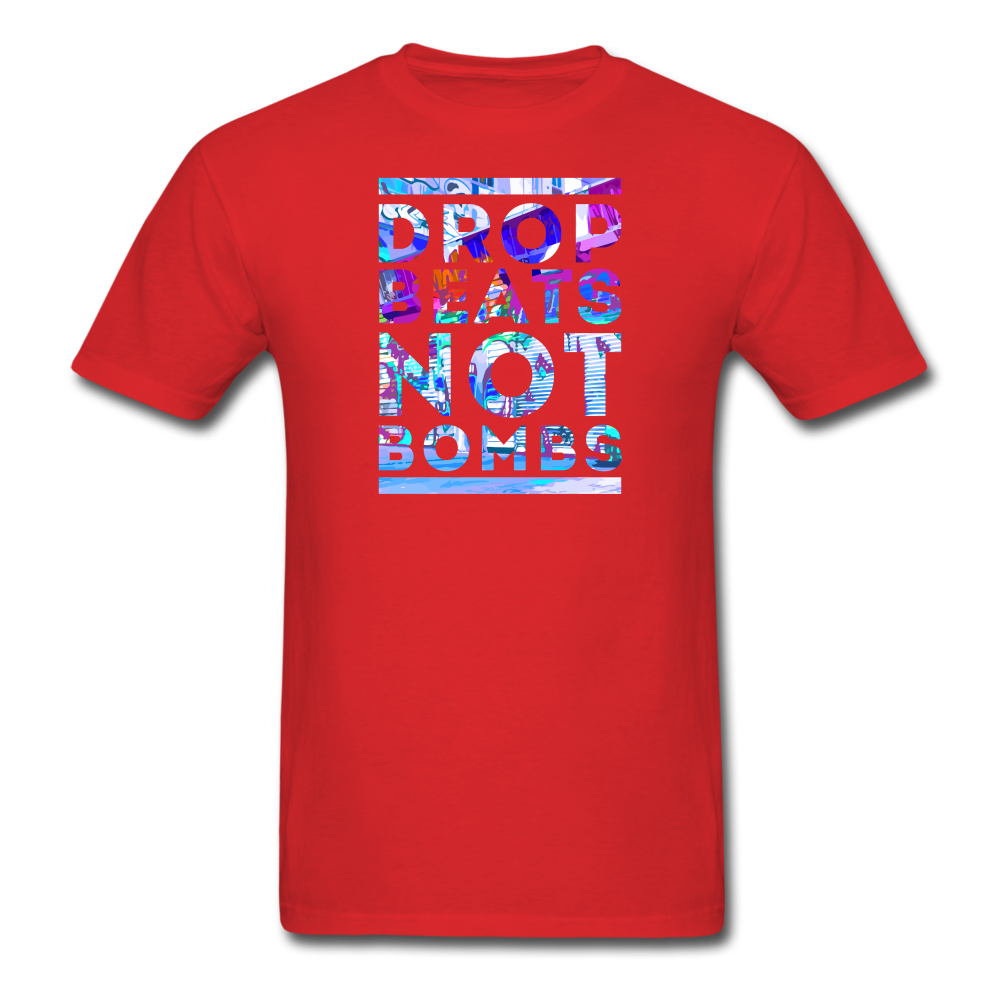 Drop Beats not Bombs Unisex Classic T-Shirt-Unisex Classic T-Shirt | Fruit of the Loom 3930-Teelime | shirts-hoodies-mugs