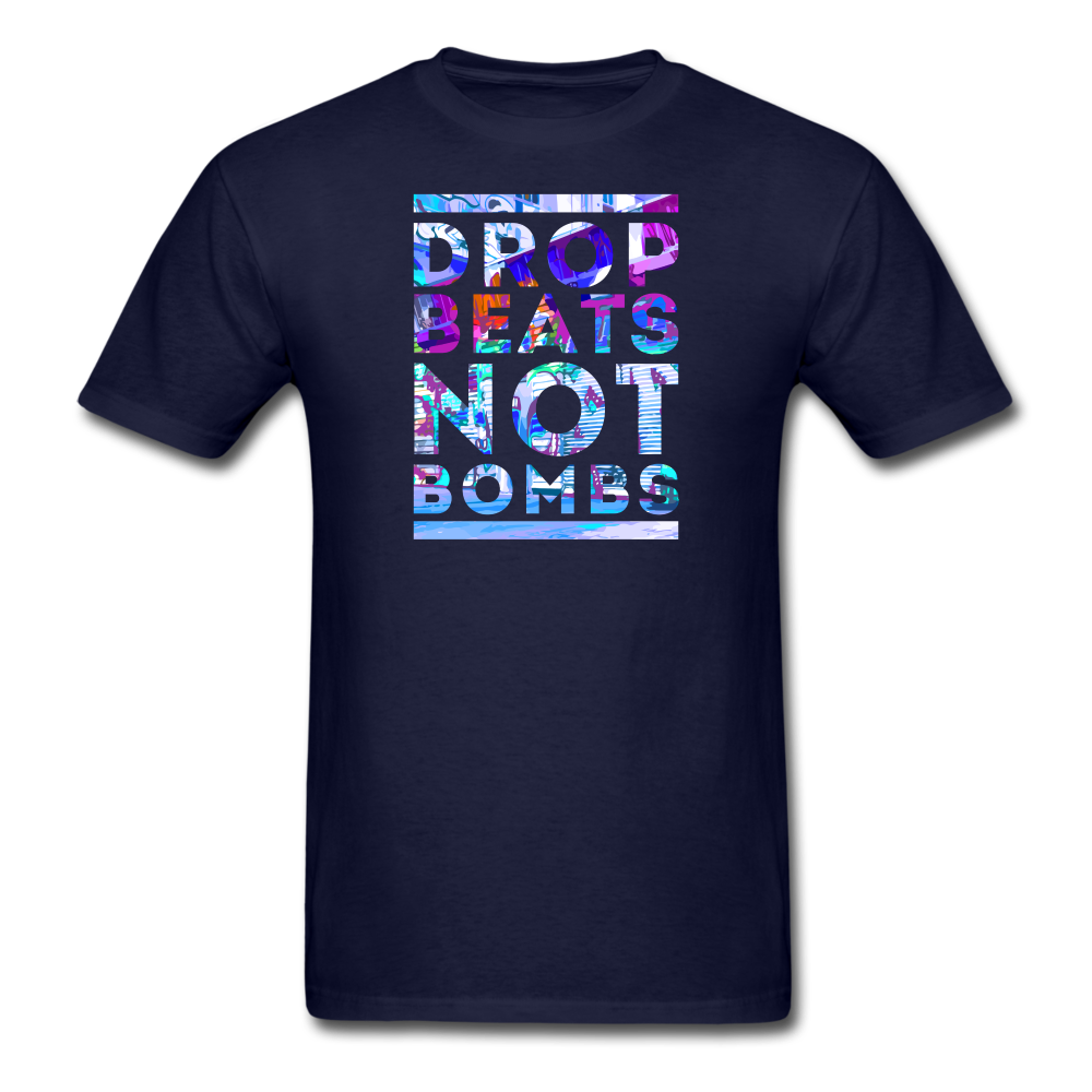 Drop Beats not Bombs Unisex Classic T-Shirt-Unisex Classic T-Shirt | Fruit of the Loom 3930-Teelime | shirts-hoodies-mugs