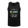 The road to my heart is paved with paw prints Men’s Premium Tank-Men’s Premium Tank | Spreadshirt 916-Teelime | shirts-hoodies-mugs