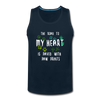 The road to my heart is paved with paw prints Men’s Premium Tank-Men’s Premium Tank | Spreadshirt 916-Teelime | shirts-hoodies-mugs