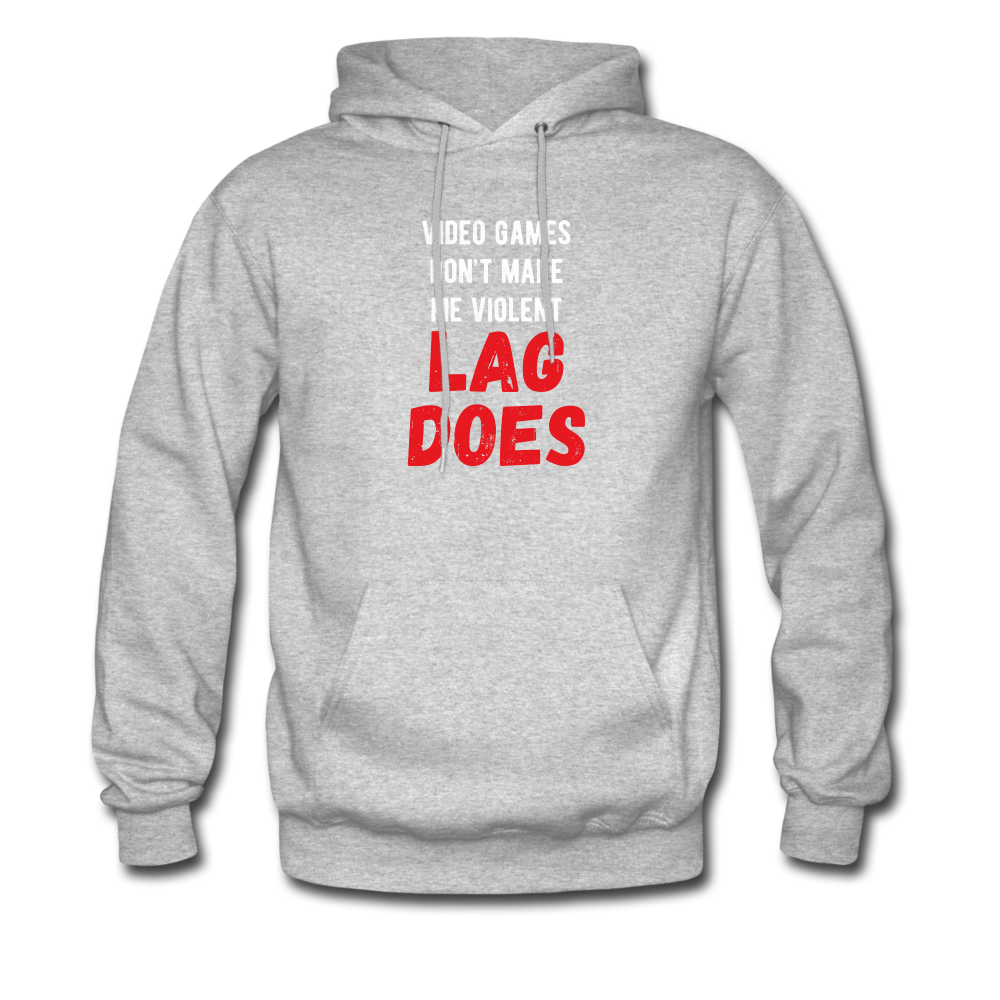 Video Games don't make me violent Lag does Men's Hoodie-Men's Hoodie | Hanes P170-Teelime | shirts-hoodies-mugs