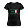 St. Patrick was Italian Women's V-Neck T-Shirt-Women's V-Neck T-Shirt | Fruit of the Loom L39VR-Teelime | shirts-hoodies-mugs