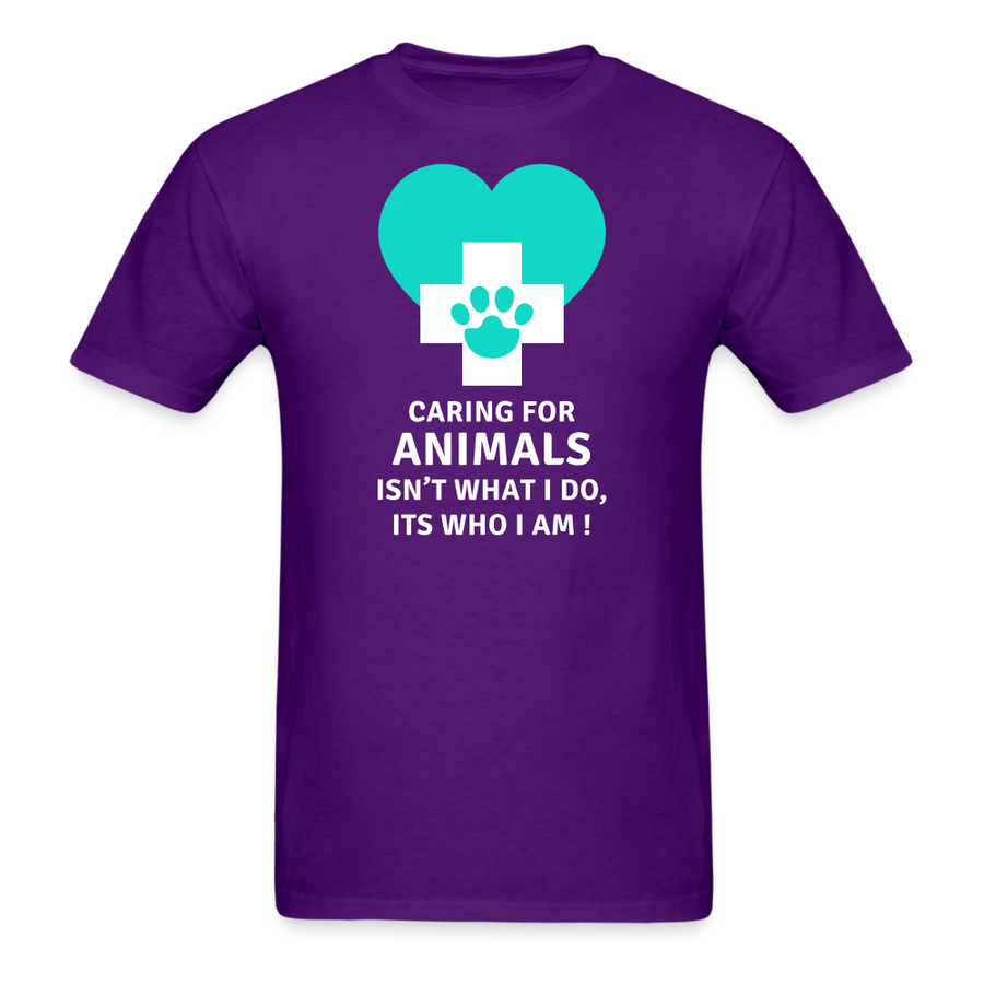 Caring for animals isn't what I do, Its who I am! Unisex Classic T-Shirt-Unisex Classic T-Shirt | Fruit of the Loom 3930-Teelime | shirts-hoodies-mugs