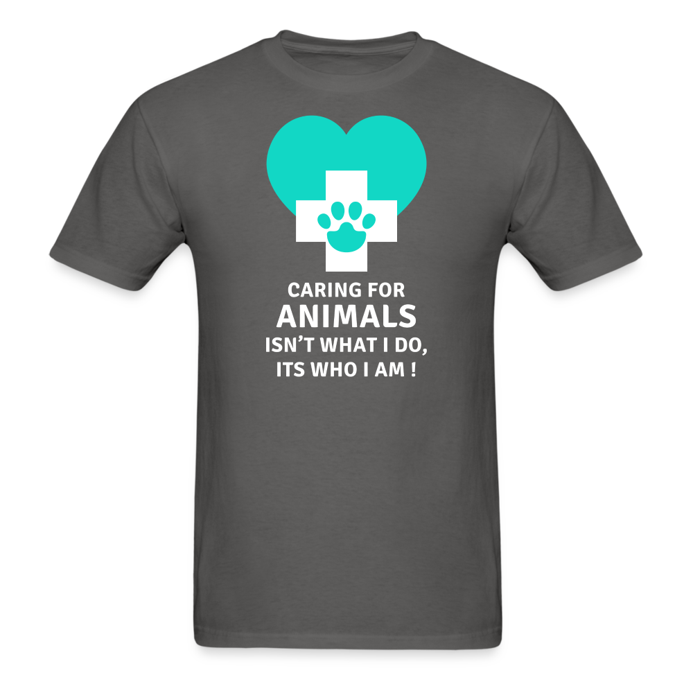 Caring for animals isn't what I do, Its who I am! Unisex Classic T-Shirt-Unisex Classic T-Shirt | Fruit of the Loom 3930-Teelime | shirts-hoodies-mugs