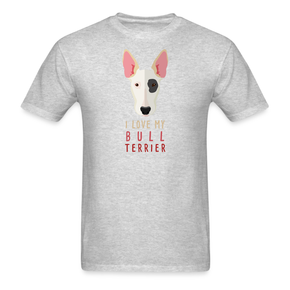I love my Bull Terrier Unisex Classic T-Shirt-Unisex Classic T-Shirt | Fruit of the Loom 3930-Teelime | shirts-hoodies-mugs