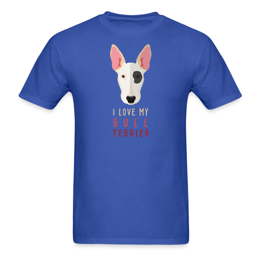 I love my Bull Terrier Unisex Classic T-Shirt-Unisex Classic T-Shirt | Fruit of the Loom 3930-Teelime | shirts-hoodies-mugs