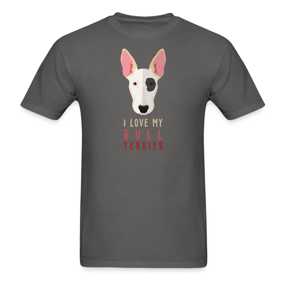 I love my Bull Terrier Unisex Classic T-Shirt-Unisex Classic T-Shirt | Fruit of the Loom 3930-Teelime | shirts-hoodies-mugs