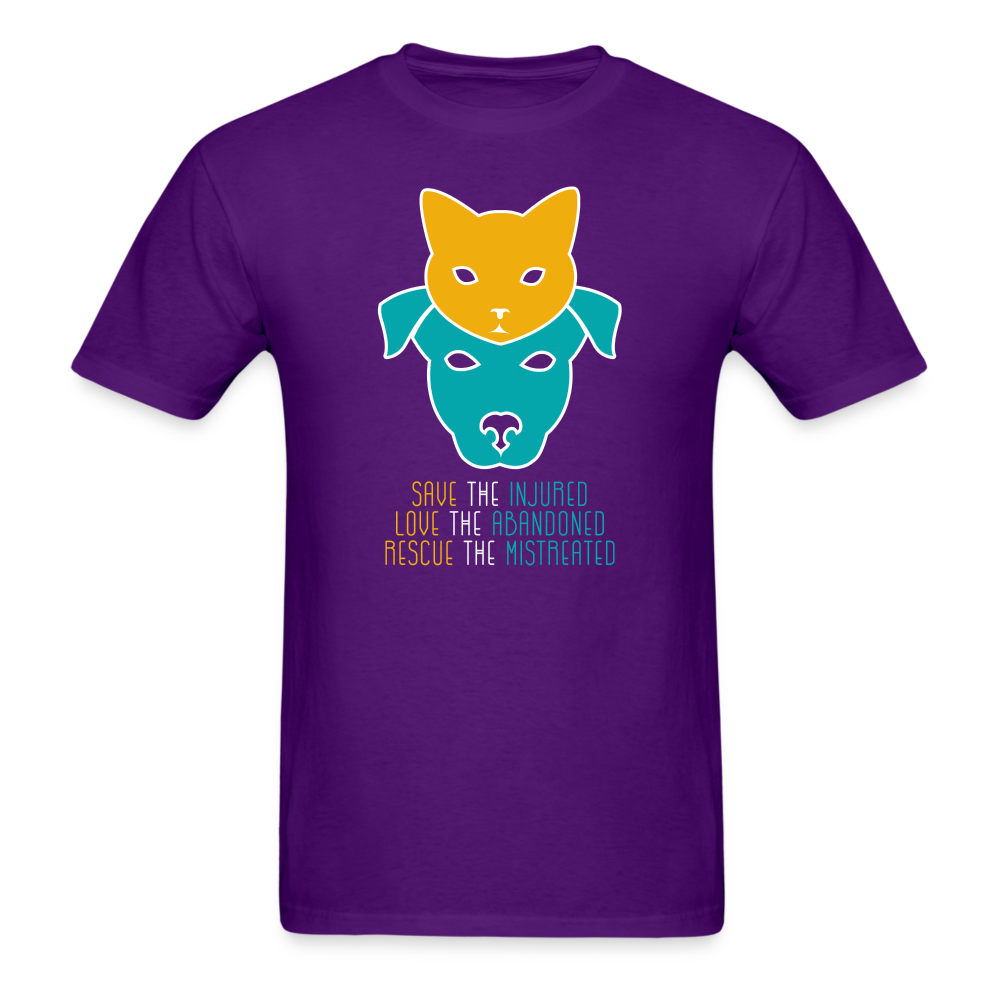 Save the Injured, Love the abandoned, Rescue the mistreated Unisex Classic T-Shirt-Unisex Classic T-Shirt | Fruit of the Loom 3930-Teelime | shirts-hoodies-mugs