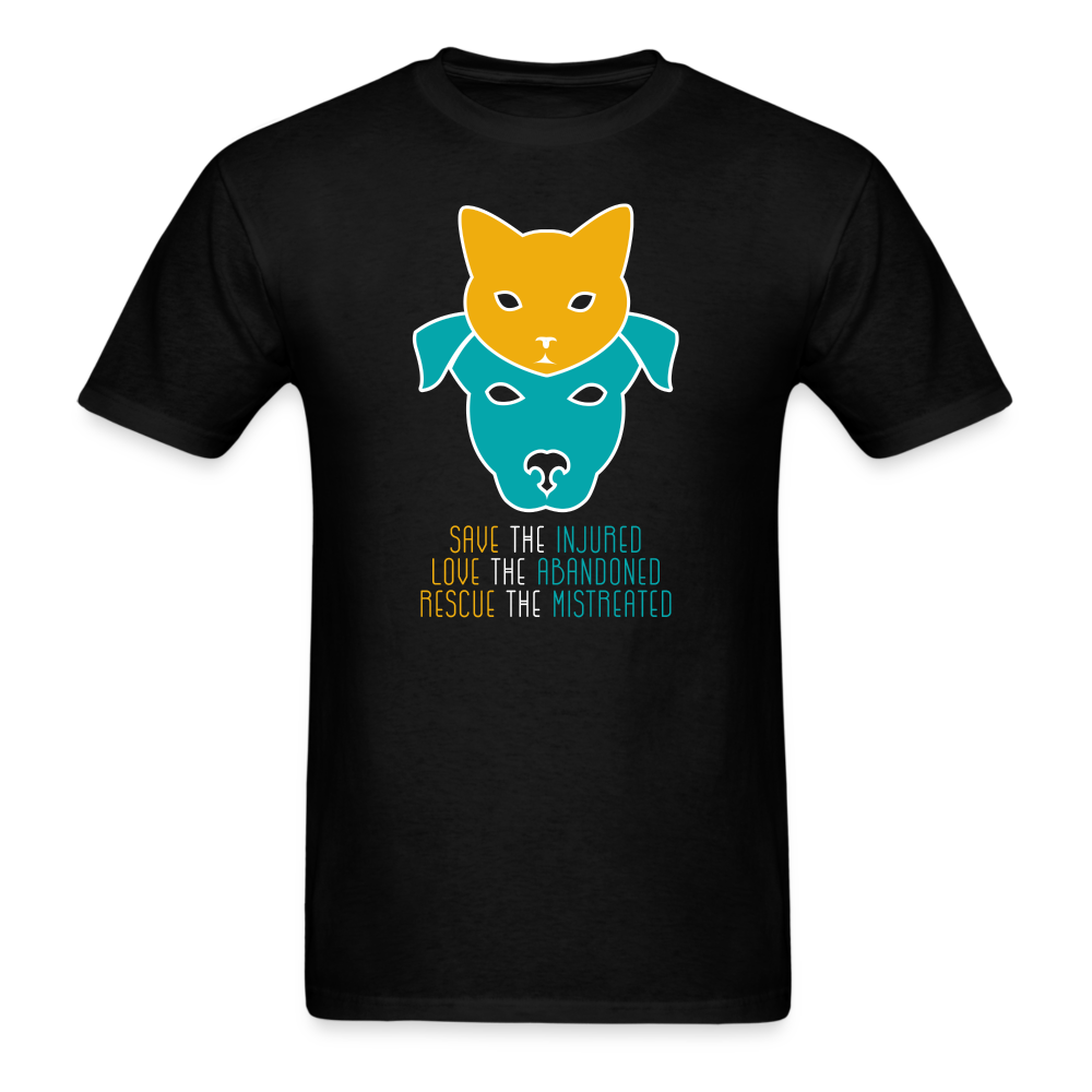 Save the Injured, Love the abandoned, Rescue the mistreated Unisex Classic T-Shirt-Unisex Classic T-Shirt | Fruit of the Loom 3930-Teelime | shirts-hoodies-mugs