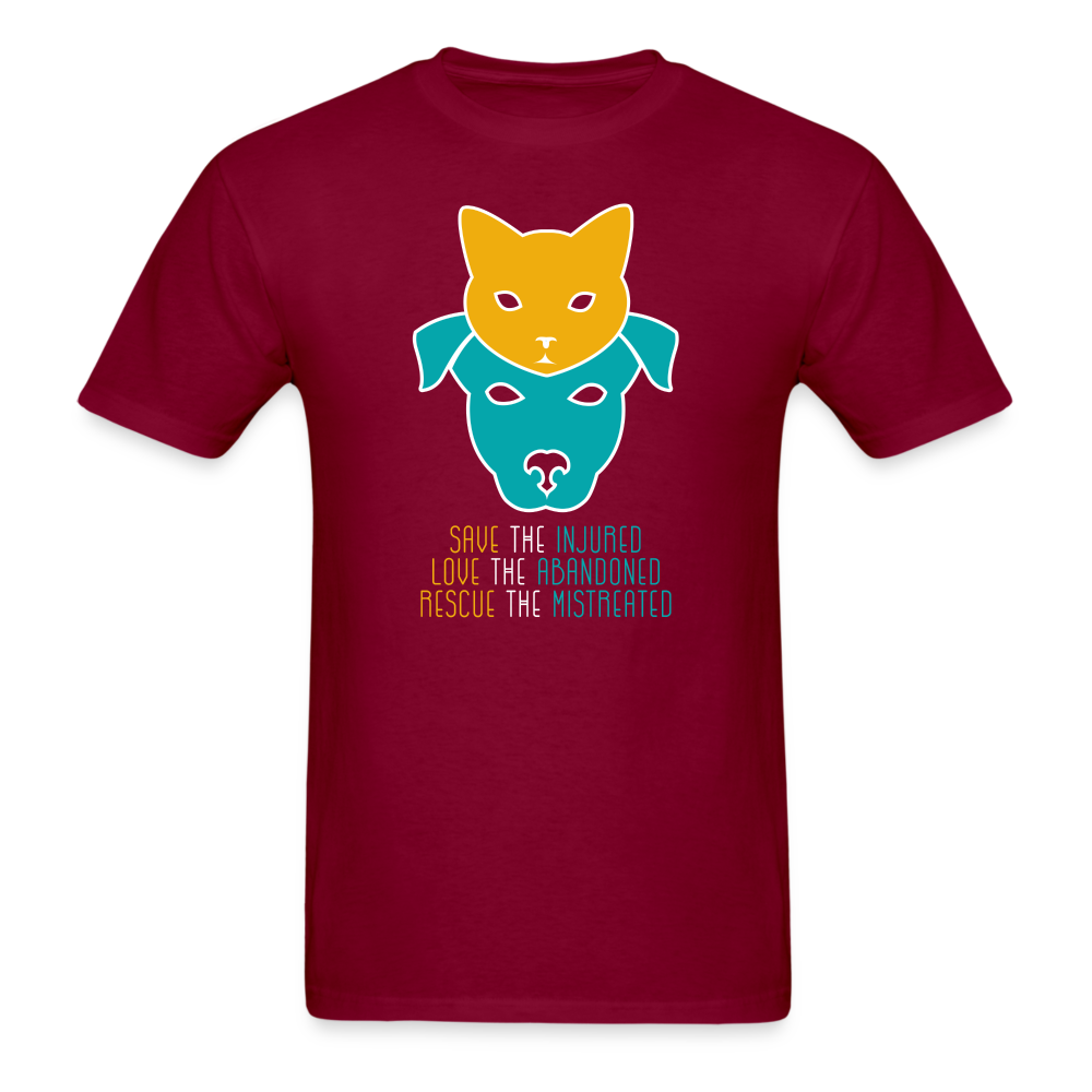 Save the Injured, Love the abandoned, Rescue the mistreated Unisex Classic T-Shirt-Unisex Classic T-Shirt | Fruit of the Loom 3930-Teelime | shirts-hoodies-mugs