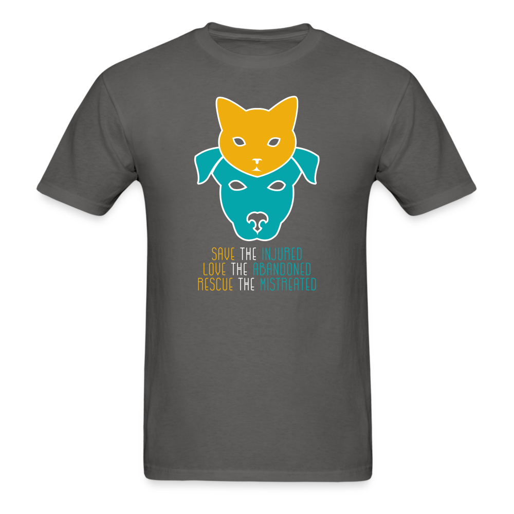 Save the Injured, Love the abandoned, Rescue the mistreated Unisex Classic T-Shirt-Unisex Classic T-Shirt | Fruit of the Loom 3930-Teelime | shirts-hoodies-mugs