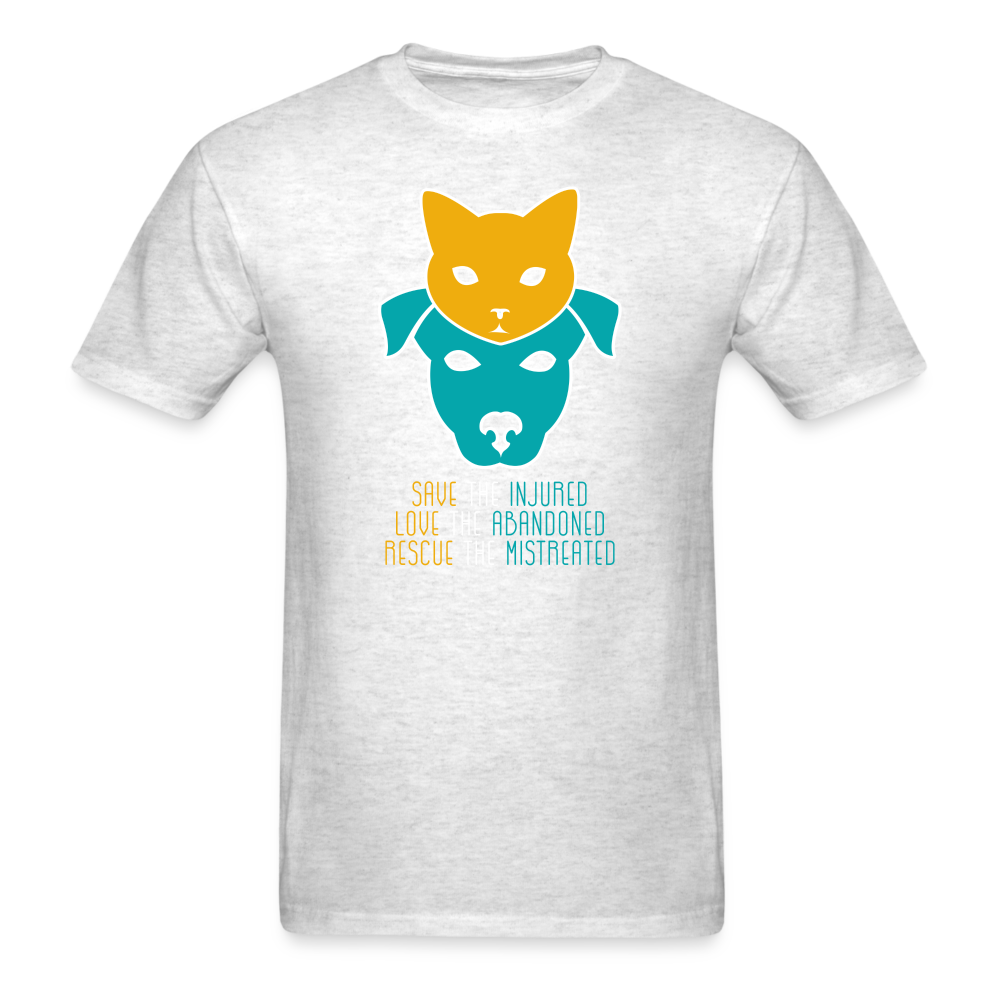 Save the Injured, Love the abandoned, Rescue the mistreated Unisex Classic T-Shirt-Unisex Classic T-Shirt | Fruit of the Loom 3930-Teelime | shirts-hoodies-mugs