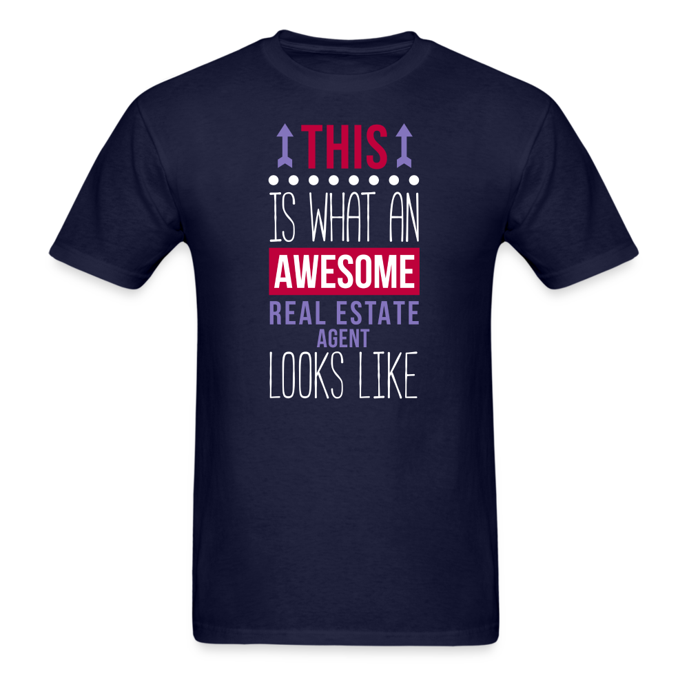 This is what an awesome Real Estate Agent looks like Unisex Classic T-Shirt-Unisex Classic T-Shirt | Fruit of the Loom 3930-Teelime | shirts-hoodies-mugs