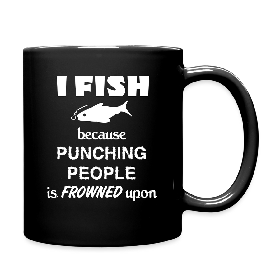 I fish because punching people is frowned upon Full Color Mug-Full Color Mug | BestSub B11Q-Teelime | shirts-hoodies-mugs