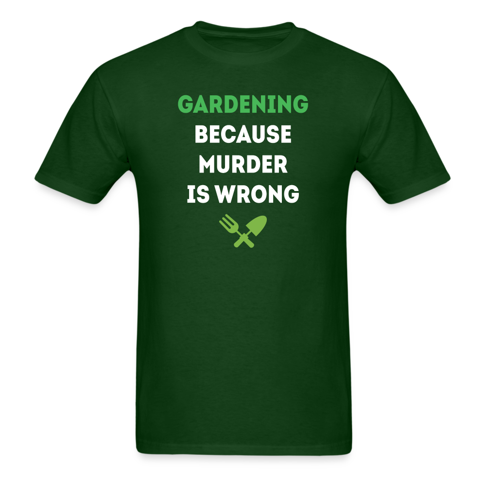 Gardening because murder is wrong Unisex Classic T-Shirt-Unisex Classic T-Shirt | Fruit of the Loom 3930-Teelime | shirts-hoodies-mugs