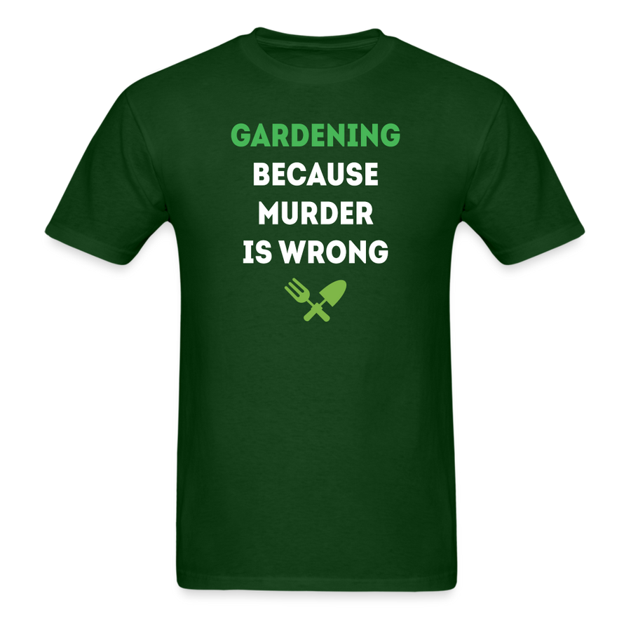 Gardening because murder is wrong Unisex Classic T-Shirt-Unisex Classic T-Shirt | Fruit of the Loom 3930-Teelime | shirts-hoodies-mugs