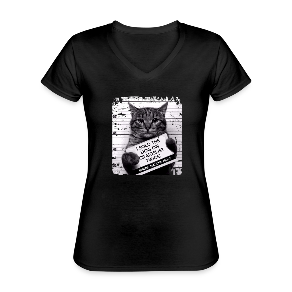 I Sold The Dog On Craigslist Twice! Women's V-Neck T-Shirt-Women's V-Neck T-Shirt | Fruit of the Loom L39VR-Teelime | shirts-hoodies-mugs