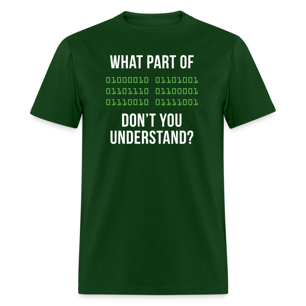 What part of [some binary code] don't you understand Unisex Classic T-Shirt-Unisex Classic T-Shirt | Fruit of the Loom 3930-Teelime | shirts-hoodies-mugs