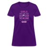 Girls that like fast cars and racing aren't weird They are a rare gift from God Women's T-Shirt-Women's T-Shirt | Fruit of the Loom L3930R-Teelime | shirts-hoodies-mugs