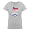 American grown with Scottish roots Women's V-Neck T-Shirt-Women's V-Neck T-Shirt | LAT 3507-Teelime | shirts-hoodies-mugs