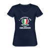 I survived an Italian childhood Women's V-Neck T-Shirt-Women's V-Neck T-Shirt | Fruit of the Loom L39VR-Teelime | shirts-hoodies-mugs