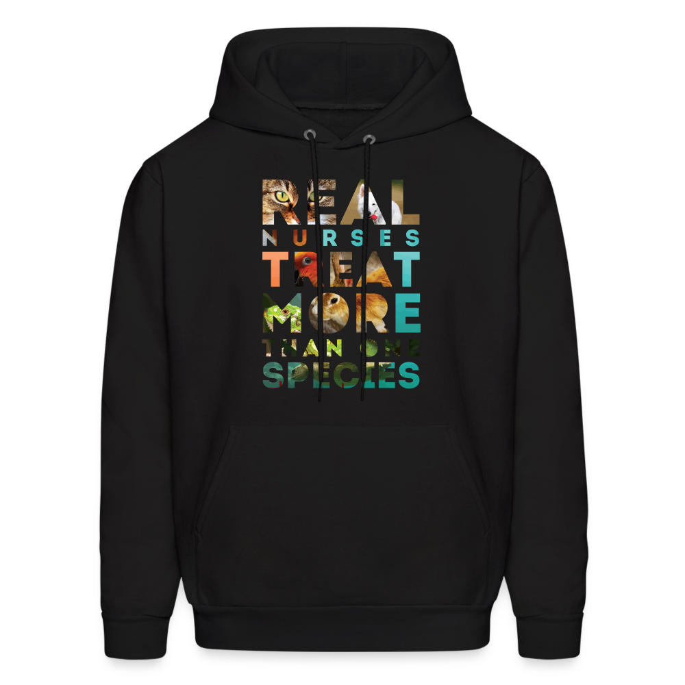 Real Nurses treat more than one species Men's Hoodie-Men's Hoodie | Hanes P170-Teelime | shirts-hoodies-mugs