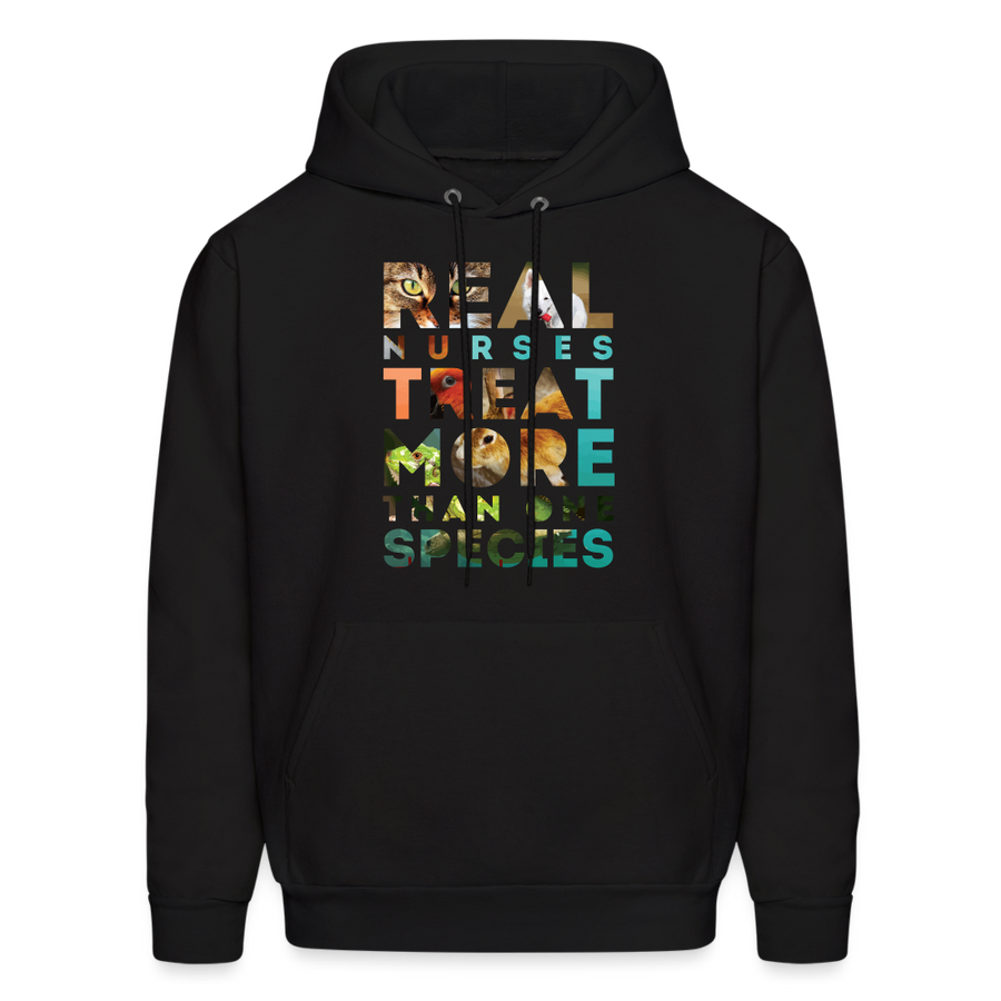 Real Nurses treat more than one species Men's Hoodie-Men's Hoodie | Hanes P170-Teelime | shirts-hoodies-mugs