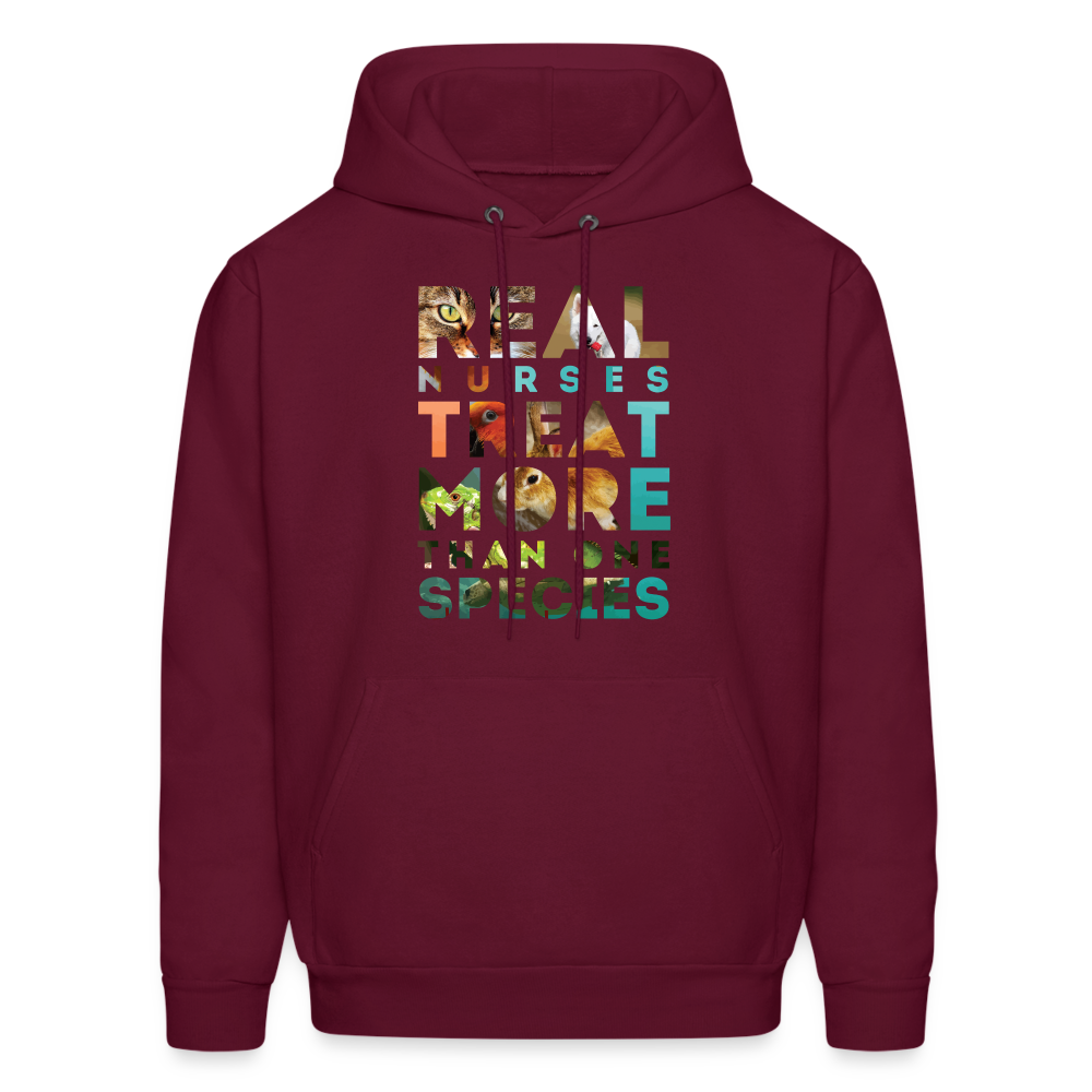 Real Nurses treat more than one species Men's Hoodie-Men's Hoodie | Hanes P170-Teelime | shirts-hoodies-mugs